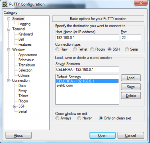 puttyconf2 300x287 Se connecter en SSH avec PuTTY