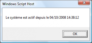 Connaitre la date de reboot d\'un serveur Windows en VBScript avec WMI 