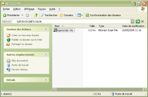 Déposer le logonscript