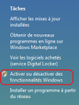 Fonctionnalités Windows