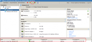 Démarrage de la machine virtuelle