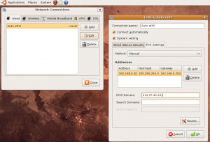 Configuration Réseau sous Ubuntu