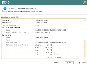Comment installer un serveur ESX 4.0 kb  vSphere 4 VMware Virtualisation Tutoriel Installation hyperviseur ESX 