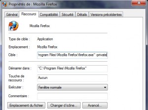ff private syskb 300x223 Comment démarrer automatiquement vos navigateurs dans le mode Navigation Privée