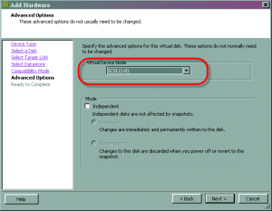 SCSI Channel img23082010 6 300x233 Attacher la LUN dun SAN dans la machine virtuelle dun ESX