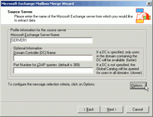 Supprimer des messages avec ExMerge