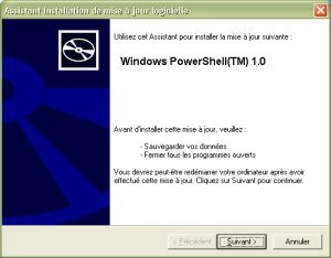 PowerShell - Installation - Etape 1