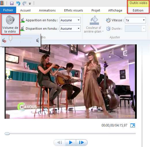 comment enlever un son sur une video