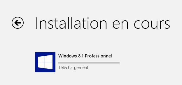 Installation de Windows 8.1