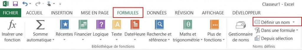 On donne un nom à la liste