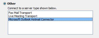 Outlook Hotmail Connector
