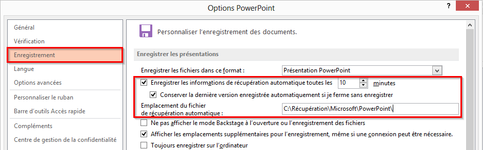 PowerPoint corrompu : Utiliser les fichiers temporaires .TMP