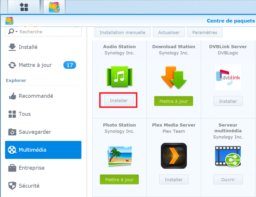 Synology - Install DS Audio