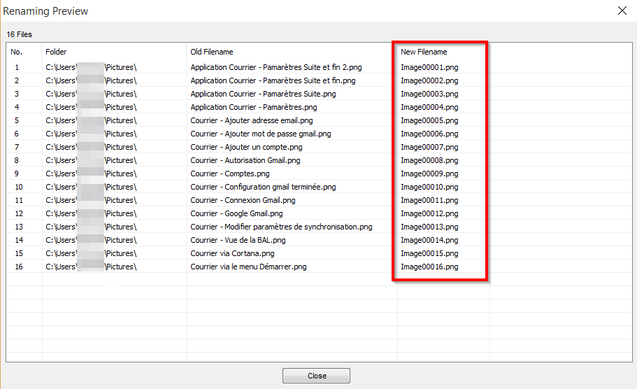 FastStone Photo Resizer Batch Rename 2