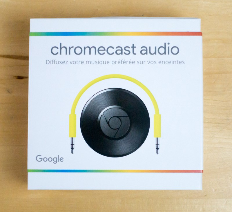 Chromecast Audio in the box