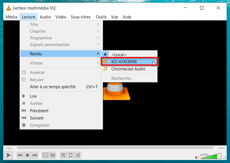 Diffuser une vidéo sur votre TV avec Google Cast depuis VLC