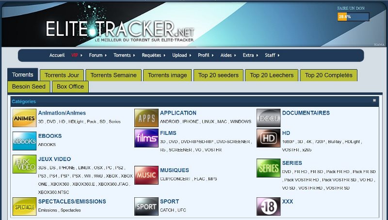 Téléchargement de Torrent - Le site de Torrent Elite Tracker