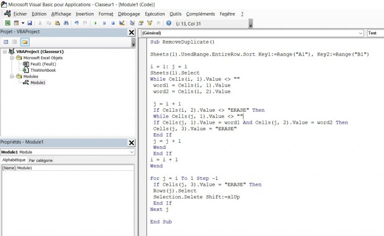 Une Macro Pour Supprimer Les Doublons Dans Un Classeur Excel