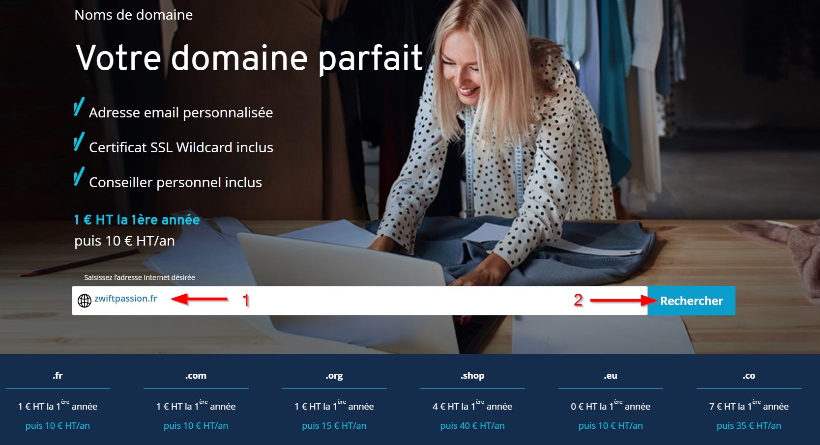 Comment créer un Nom de Domaine pour votre site Web