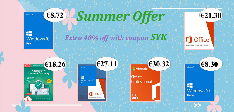 Promotion sur les licences Windows et Office