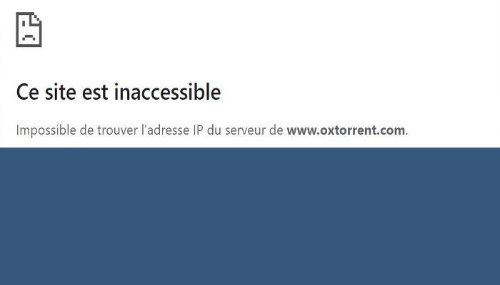 oxtorrent-indisponible-dns