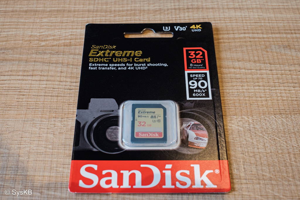 Carte SD SanDisk Extreme de 32 GB