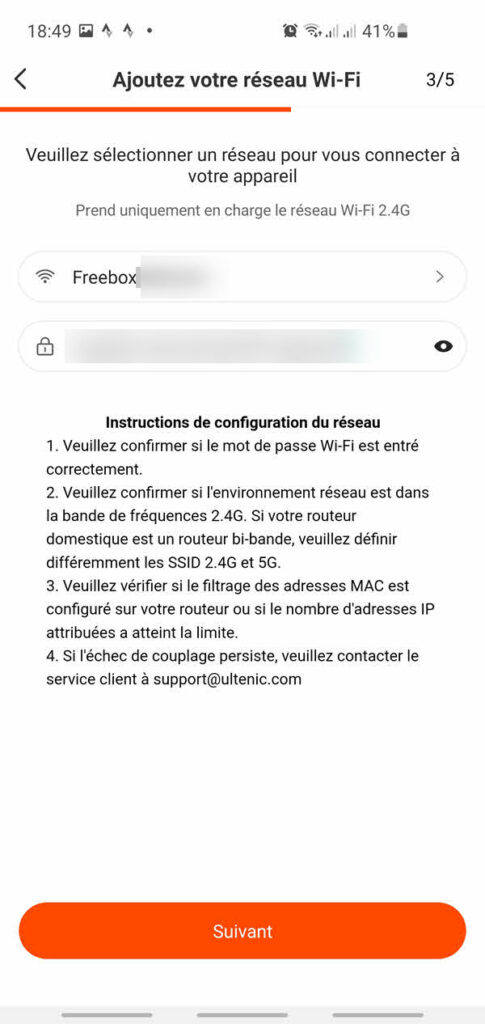 La friteuse à air connectée Ultenic