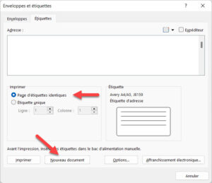 Comment imprimer des étiquettes autocollantes avec Word