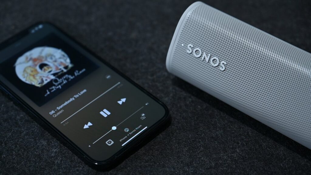 Associé son smartphone à sa Sonos Roam