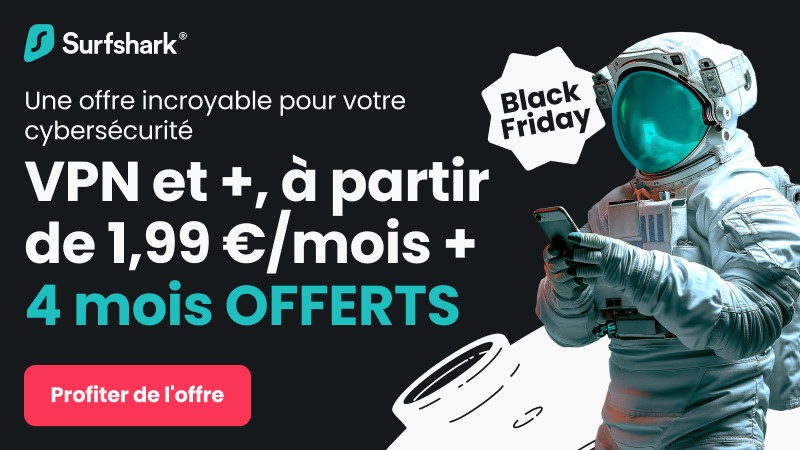 Surfshark VPN pour le Black Friday