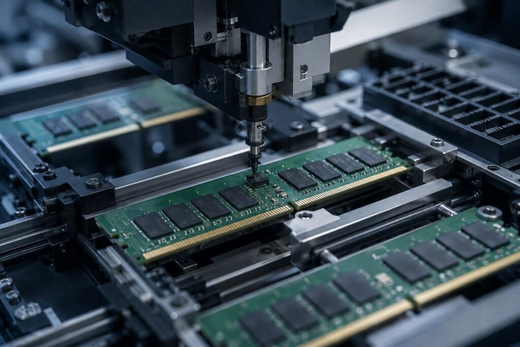 Fabrication d'une barette de RAM DDR5