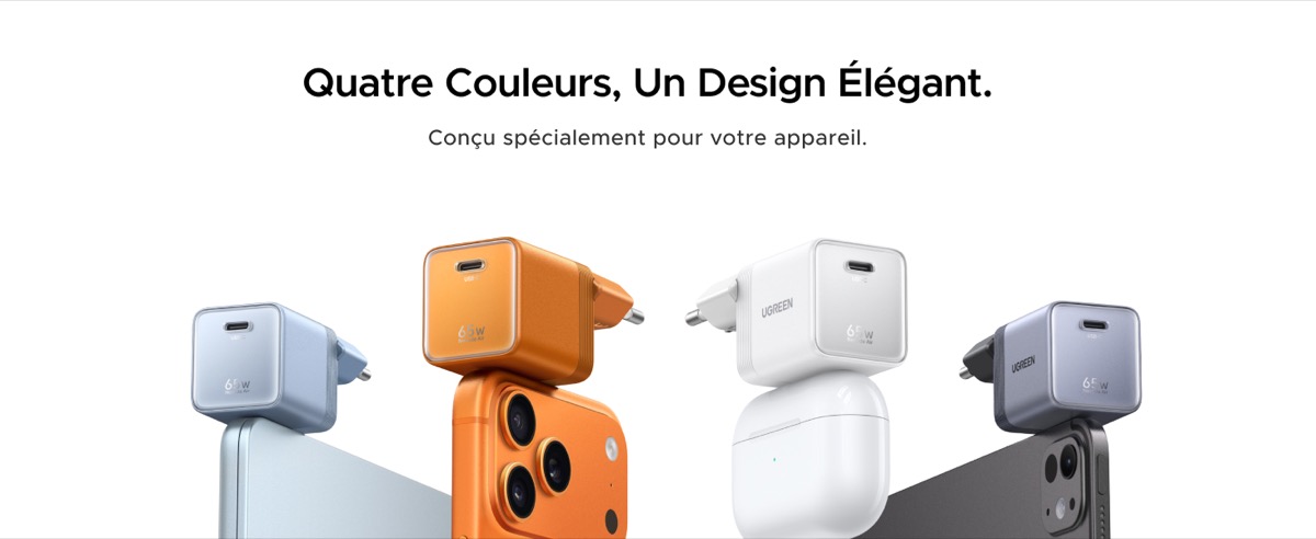 UGREEN Nexode 4 couleurs