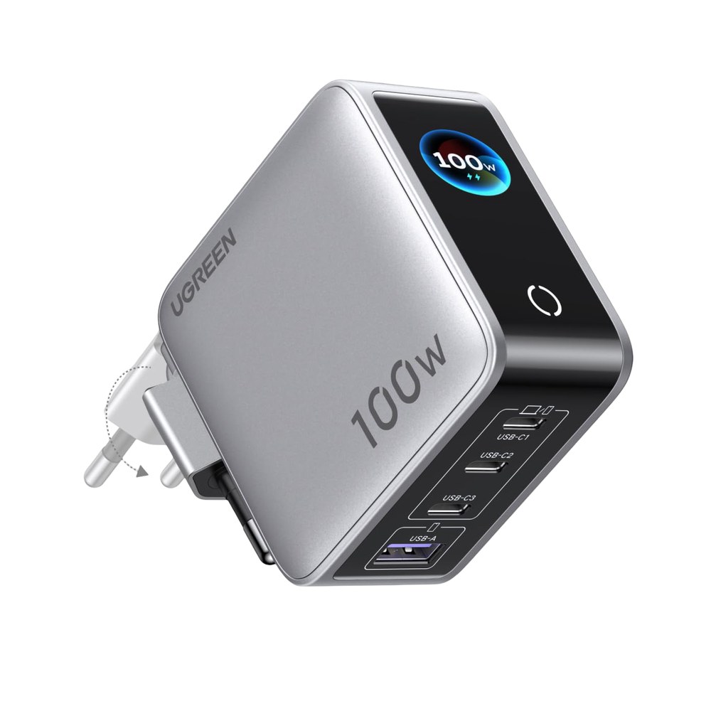 Chargeur UGREEN Nexode Pro 100W 4 ports avec écran intelligent