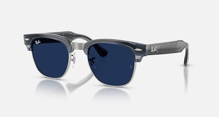 Ray-Ban Meta Audio Clubmaster transparent bleu ciel avec verres Transitions