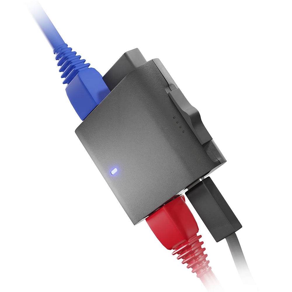 Packet Squirrel Mark II de Hak5 connecté entre deux câbles Ethernet